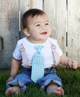 Tan Noah's Boytique Bodysuit Suspenders - Snap On - Suspender Outfit - Baby Suspenders - Newborn Suspenders - Interchangeable