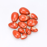 Drilled Certified Natural Red Jasper Yoni Egg (Set of 3)
