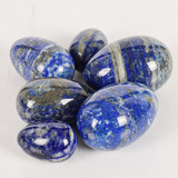 Undrilled Certified Lapis Lazuli Yoni Egg (Set of 3)