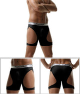 Mesh Circuit Cut-Out Boxer Brief (Multiple Colors)