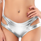 Metallic Cut-Out Hot Pants (Multiple Colors)
