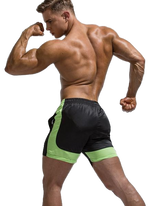 Color Spliced Quick Dry Swim Shorts (Multiple Colors)