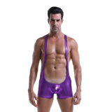 Patent Leather Wrestling Singlet (Multiple Colors)