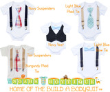 Baby Shower Gift Baby Boy Bundle Bow Ties Vest Suspenders