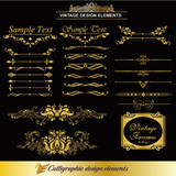 ★Best Vintage Design EPS cliparts collection V1,elegant design,vintage pattern,vector,eps,vintage design
