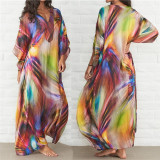 Cover Up Chiffon Swimsuit Beach Kaftan