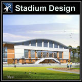 【Architecture CAD Projects】Stadium Design CAD Blocks,Plans,Layout V3