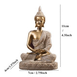 VILEAD 11cm Nature Sandstone India Buddha Statue Fengshui Sitting Buddha Sculpture Figurines Vintage Home Decor Use for Aquarium VILEAD 11cm Nature Sandstone India Buddha Statue Fengshui Sitting Buddha Sculpture Figurines Vintage Home Decor Use for Aquarium