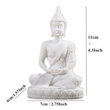VILEAD 11cm Nature Sandstone India Buddha Statue Fengshui Sitting Buddha Sculpture Figurines Vintage Home Decor Use for Aquarium VILEAD 11cm Nature Sandstone India Buddha Statue Fengshui Sitting Buddha Sculpture Figurines Vintage Home Decor Use for Aquarium