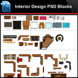 ★Photoshop PSD Blocks-Interior Design PSD Blocks -Cabinet PSD Blocks