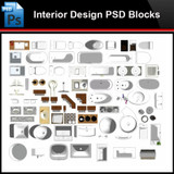 ★Photoshop PSD Blocks-Interior Design PSD Blocks -Bathroom PSD Blocks
