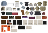 ★Photoshop PSD Blocks-Interior Design PSD Blocks -Sofa PSD Blocks
