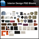 ★Photoshop PSD Blocks-Interior Design PSD Blocks -Sofa PSD Blocks