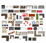★Photoshop PSD Blocks-Interior Design PSD Blocks -Sofa PSD Blocks
