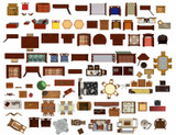 ★Photoshop PSD Blocks-Interior Design PSD Blocks-Chinese furniture PSD Blocks
