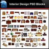 ★Photoshop PSD Blocks-Interior Design PSD Blocks-Chinese furniture PSD Blocks