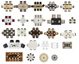 ★Photoshop PSD Blocks-Interior Design PSD Blocks-Table PSD Blocks