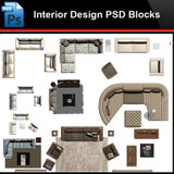 ★Photoshop PSD Blocks-Interior Design PSD Blocks-Sofa PSD Blocks