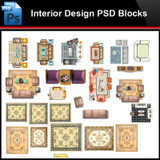 ★Photoshop PSD Blocks-Interior Design PSD Blocks-Sofa PSD Blocks V1