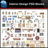 ★Photoshop PSD Blocks-Interior Design PSD Blocks-Sofa PSD Blocks V3