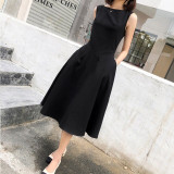 New Elegant Midi Dress Women Fit and Flare Club Sexy Bodycon Dress Party Dresses Female Vestidos