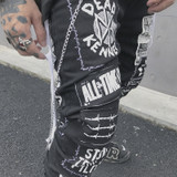 Men's Casual Black Jeans 2020 Men Skinny Slim Fit Zip Ripped Distressed Jeans Denim Pants Vintage Long Trousers
