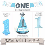1st Birthday Boy - Smash Cake Kit - High Chair Decorations