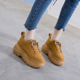 Casaul Shoes Woman High Platform Sneakers Women New 2020 Spring Female Shoes Black White Sneakers For Women Breathable 40