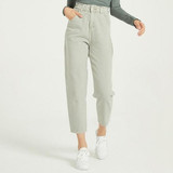Wixra Casual Women's Femme BF Denim Pants High Waist Pockets Jeans Trousers Spring Autumn Ladies Streetwear Jeans