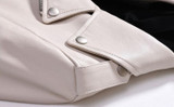 Spring Genuine Leather Jacket Women  Fashion Real Sheepskin Coat Rivet Motorcycle Biker Jacket Female Sheep Leather Coat