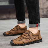 High Quality Men Shoes Leather Mens Shoes Casual Classic Lightweight Casual Leather Shoes Men Comfortable Summer Big Size38-48