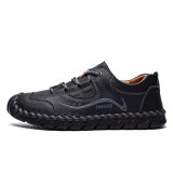 High Quality Men Shoes Leather Mens Shoes Casual Classic Lightweight Casual Leather Shoes Men Comfortable Summer Big Size38-48