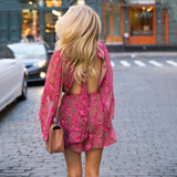 Summer Rompers Womens Casual Style Fashion Floral Print Bohemian Beach Jumpsuits Playsuits