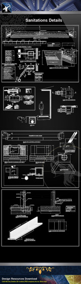 【Sanitations Details】Sanitations CAD Details