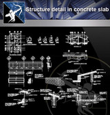 【Architecture Details】Structure detail in concrete slab