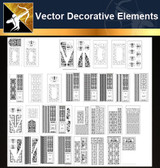 ★Vector Decoration Design Elements V.27-Download Illustration AI Vector Files
