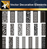 ★Vector Decoration Design Elements V.17-Download Illustration AI Vector Files