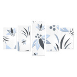 Cool Corporate Flora Canvas Print Sets C (No Frame)