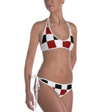 Black Red White Checker Bikini