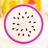 10PCS Coaster Fruit Shape Silicone Cup Pad Slip Insulation Mat Drink Holder