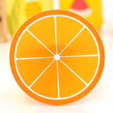 10PCS Coaster Fruit Shape Silicone Cup Pad Slip Insulation Mat Drink Holder