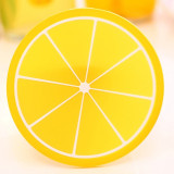 10PCS Coaster Fruit Shape Silicone Cup Pad Slip Insulation Mat Drink Holder