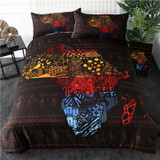 African King People Woman Duvet Cover Desert Geometric Home Textiles 3pcs Bed Set