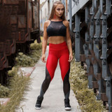 Women Fitness Workout Mesh Push Up Leggings High Waist Mujer