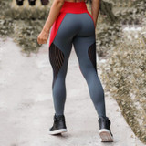 Women Fitness Workout Mesh Push Up Leggings High Waist Mujer