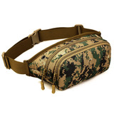 HAOSHUAI Nylon Waterproof Sling Chest Fanny Pack Waist Bag Travel Military Hip Bum Belt