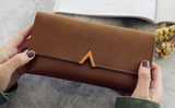 Leather Women Wallets Hasp Lady Moneybags Zipper Coin Purse Woman Envelope Wallet Money Cards ID Holder Bags Purses Pocket