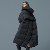 S- 7XL plus size Winter oversize Warm Duck down coat female X-Long Down Warm Jacket Hooded Cocoon style thick warm Parkas
