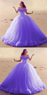 Dress Pink Ball Gown 3D Flowers Princess Corset Tulle Sparkles Sweet wedding Dresses