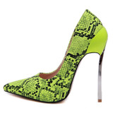 High Heels Shoes Women Pumps Snake Print Sexy  Party Heeled Designer Shoes